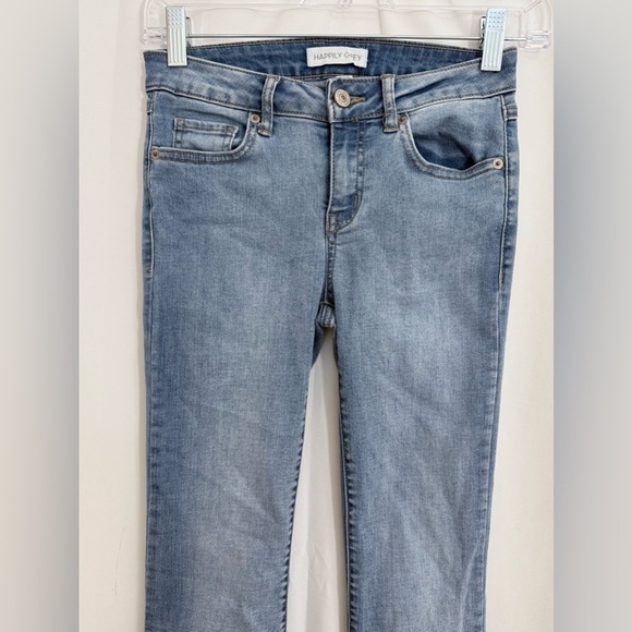 Happily Grey Mid Rise Flare Jeans Size 0 - Picture 4 of 11